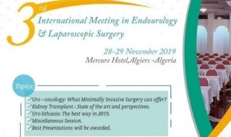 3&egrave;me Congr&egrave;s International Dendoscopie Et De Chirurgie Laparoscopique &ndash; Les 28/29 Novembre 2019 &agrave; H&ocirc;tel Mercure, Alger.