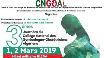 3&eacute;me Journ&eacute;es du Coll&egrave;ge National des Gyn&eacute;cologues Obst&eacute;triciens- les 01 et 02 Mars 2019