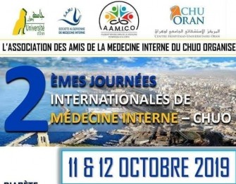 2&egrave;me Journ&eacute;es Internationales De M&eacute;decine Interne Du Chu Oran- Les 11.12 octobre 2019 &agrave; l&rsquo;H&ocirc;tel Ph&oelig;nix, Oran
