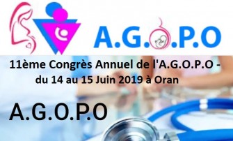 11&egrave;me Congr&egrave;s Annuel de lA.G.O.P.O - 14 au 15 Juin 2019 &agrave; Oran