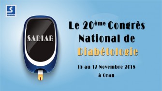 20&egrave;me Congr&egrave;s National de Diab&eacute;tologie - 15  au 17 Novembre 2018 &agrave; Oran 