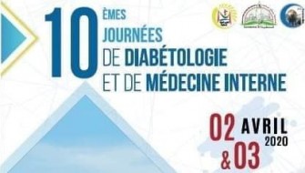 10 &eacute;mes journ&eacute;es de diab&eacute;tologie et de m&eacute;decine interne- Les 2 et 3 avril 2020, Constantine